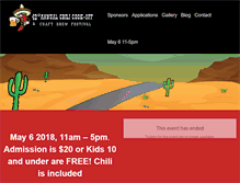 Tablet Screenshot of chili-cook-off.com